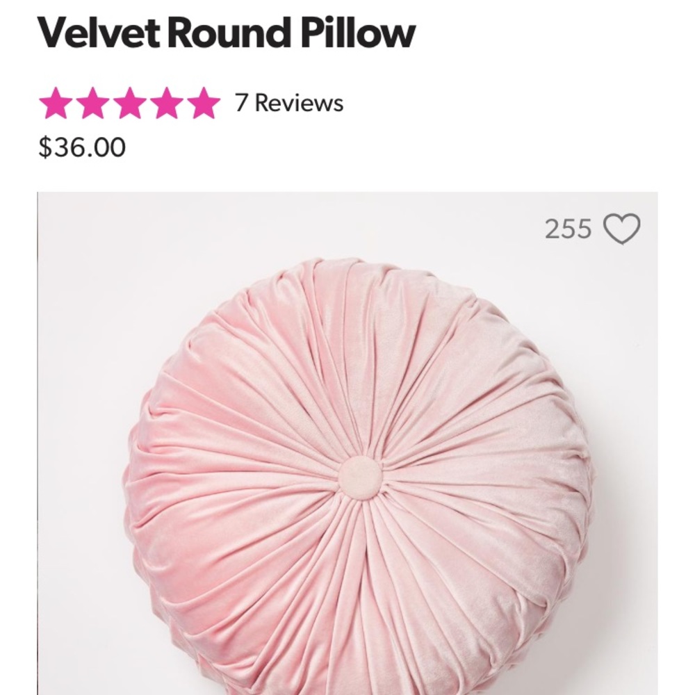 Dormify Blush Pink Round Throw Pillow